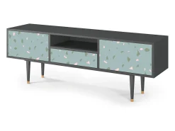Mueble de TV - 170х59х41 cm - T6 - Blue Drops, Antracite^ Móvel De Tv