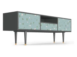Mueble de TV - 170х59х41 cm - T6 - Blue Drops, Antracite^ Móvel De Tv