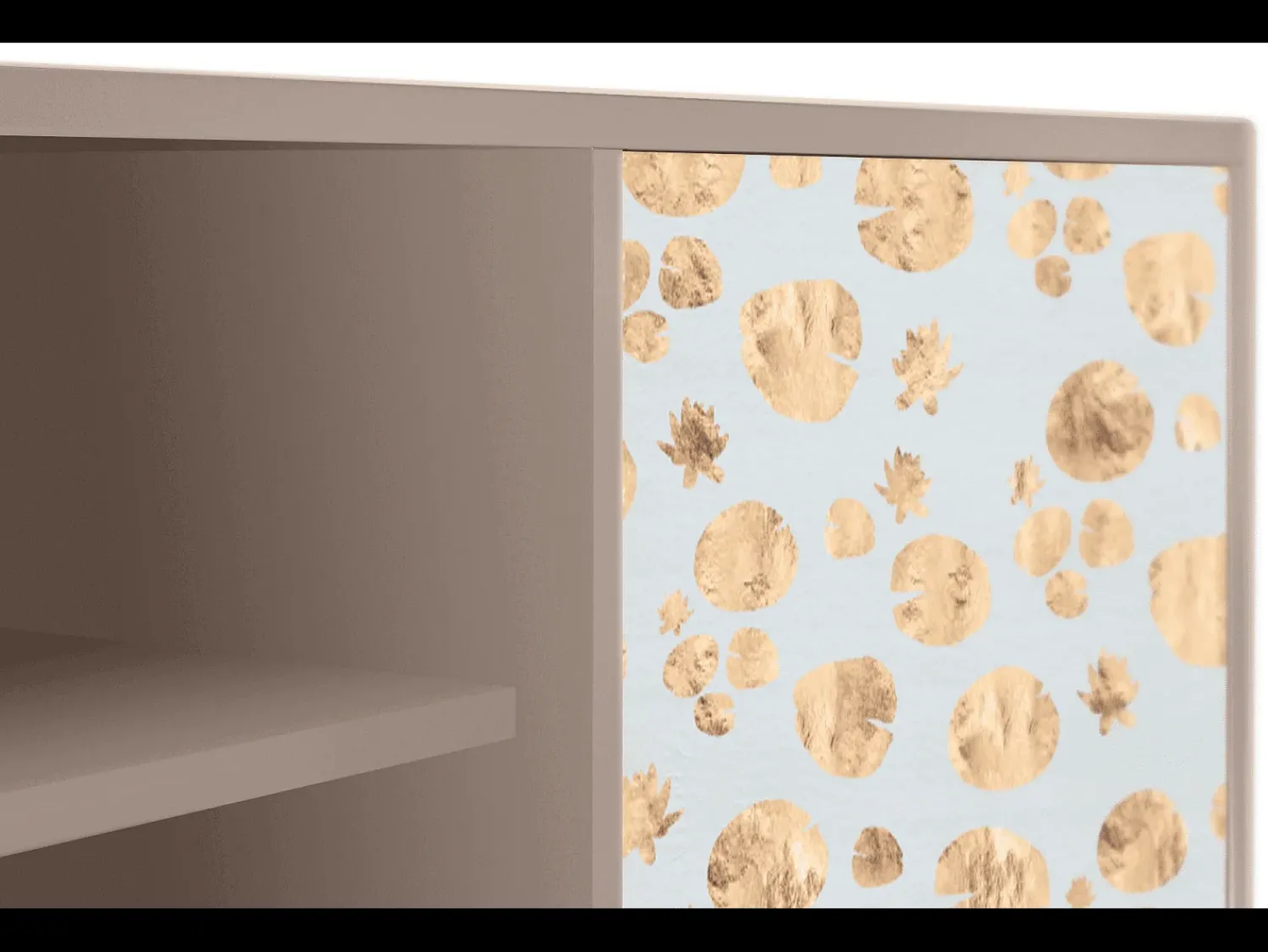 Móvel De Tv| Mueble de TV - 170х69х48 cm - T2 - Blue Giraffe, Latte Bege