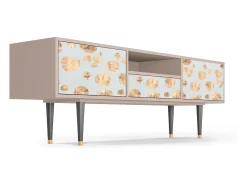 Móvel De Tv* Mueble de TV - 170х59х41 cm - T6 - Blue Giraffe, Latte Bege