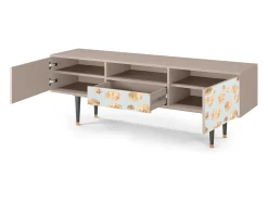 Móvel De Tv* Mueble de TV - 170х59х41 cm - T6 - Blue Giraffe, Latte Bege