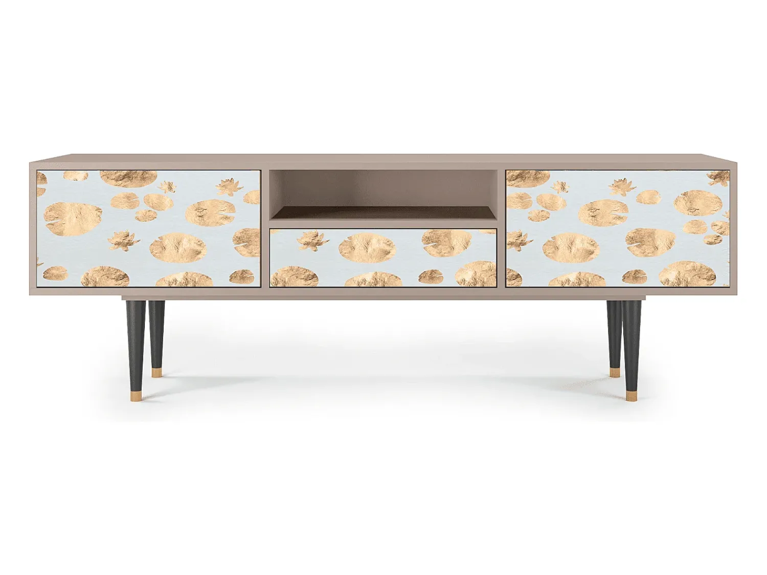 Móvel De Tv* Mueble de TV - 170х59х41 cm - T6 - Blue Giraffe, Latte Bege