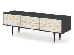 Móvel De Tv| Mueble de TV - 170х59х48 cm - T4 - Blue Giraffe, Antracite Cinza antracite