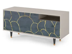 Mueble de TV - 125х56х41 cm - T7 - Blue Lagoon, Areia^ Móvel De Tv