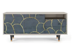 Mueble de TV - 125х56х41 cm - T7 - Blue Lagoon, Areia^ Móvel De Tv