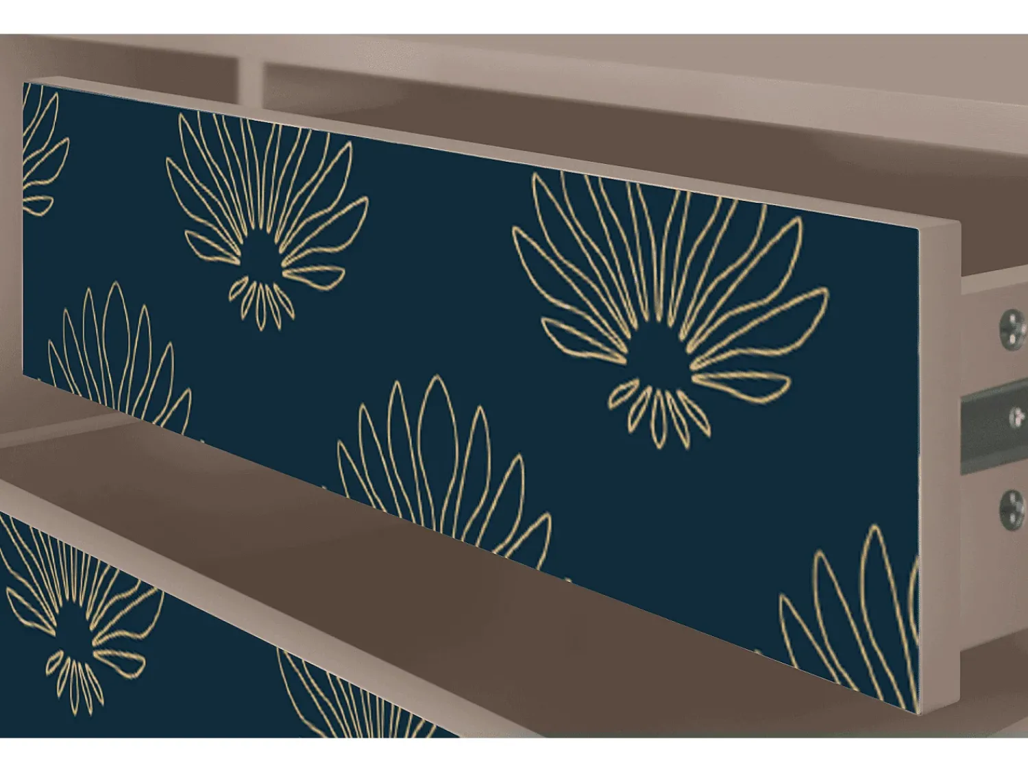 Online Mueble de TV - 170х59х48 cm - T4 - Blue Lotus, Latte Bege