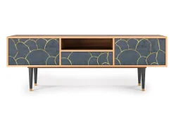 Clearance Mueble de TV - 170х59х41 cm - T6 - Blue Lagoon, Nogueira Castanho