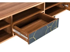 Clearance Mueble de TV - 170х59х41 cm - T6 - Blue Lagoon, Nogueira Castanho