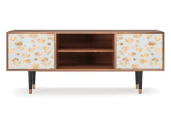 Móvel De Tv| Mueble de TV - 170х69х48 cm - T2 - Blue Giraffe, Nogueira Castanho