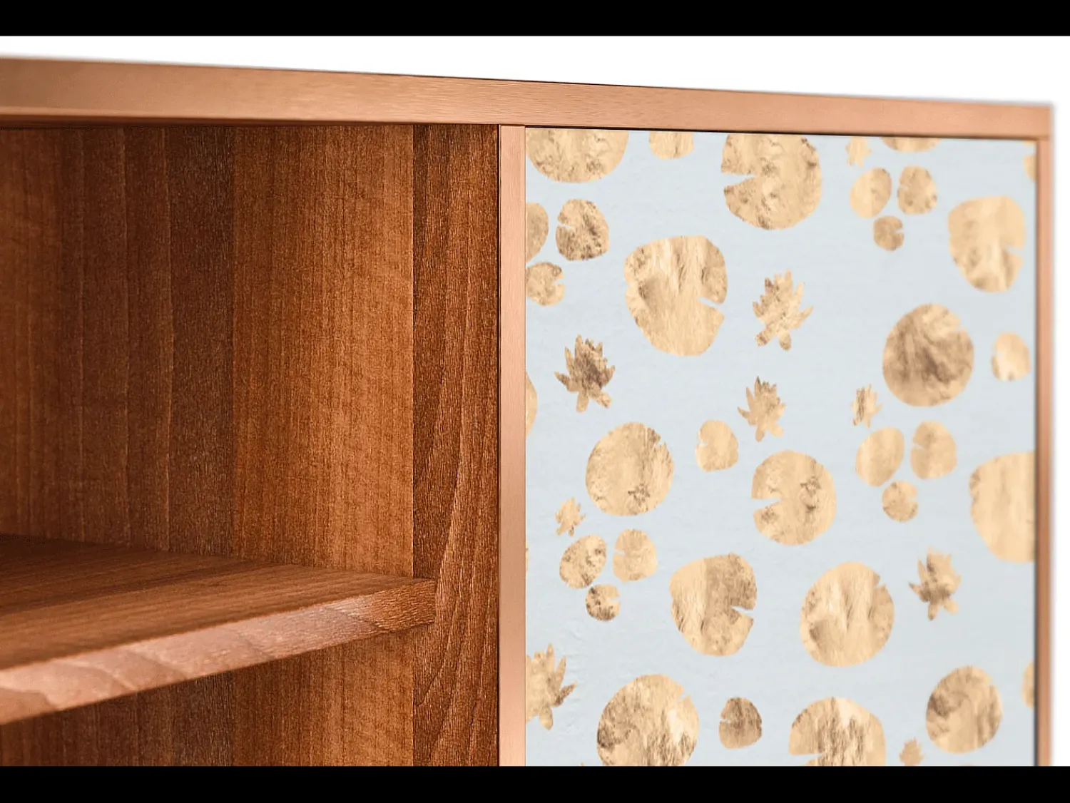 Móvel De Tv| Mueble de TV - 170х69х48 cm - T2 - Blue Giraffe, Nogueira Castanho