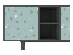 Sale Mueble de TV - 150х69х41 cm - T5 - Blue Drops, Antracite Cinza antracite