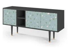 Sale Mueble de TV - 150х69х41 cm - T5 - Blue Drops, Antracite Cinza antracite