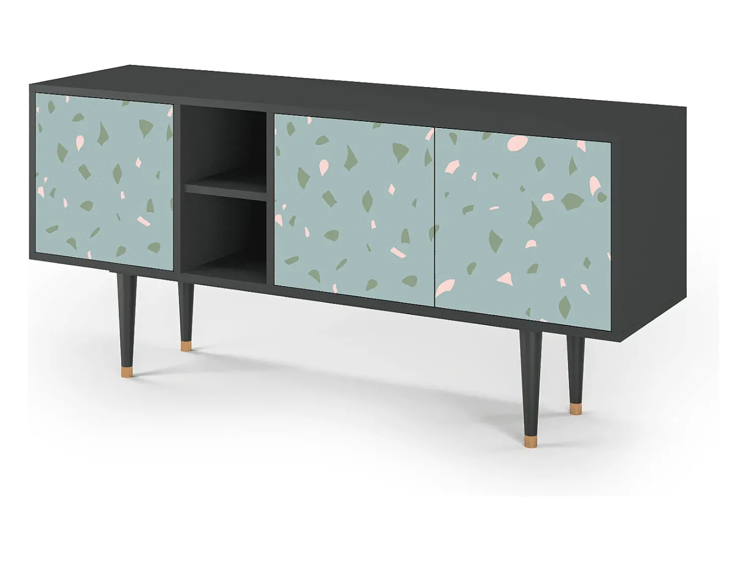 Sale Mueble de TV - 150х69х41 cm - T5 - Blue Drops, Antracite Cinza antracite