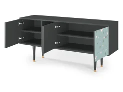 Sale Mueble de TV - 150х69х41 cm - T5 - Blue Drops, Antracite Cinza antracite