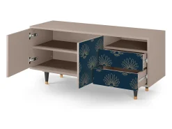 Mueble de TV - 125х56х41 cm - T7 - Blue Lotus, Latte Bege