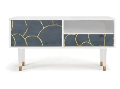 Móvel De Tv* Mueble de TV - 115х59х48 cm - T3 - Blue Lagoon, Branco Bege