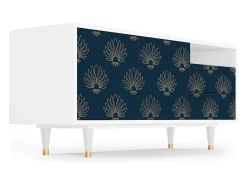 Hot Mueble de TV - 125х56х41 cm - T7 - Blue Lotus, Branco Bege