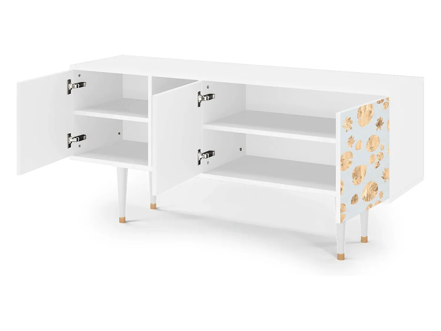 Discount Mueble de TV - 150х69х41 cm - T5 - Blue Giraffe, Branco Bege
