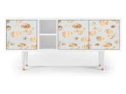 Discount Mueble de TV - 150х69х41 cm - T5 - Blue Giraffe, Branco Bege