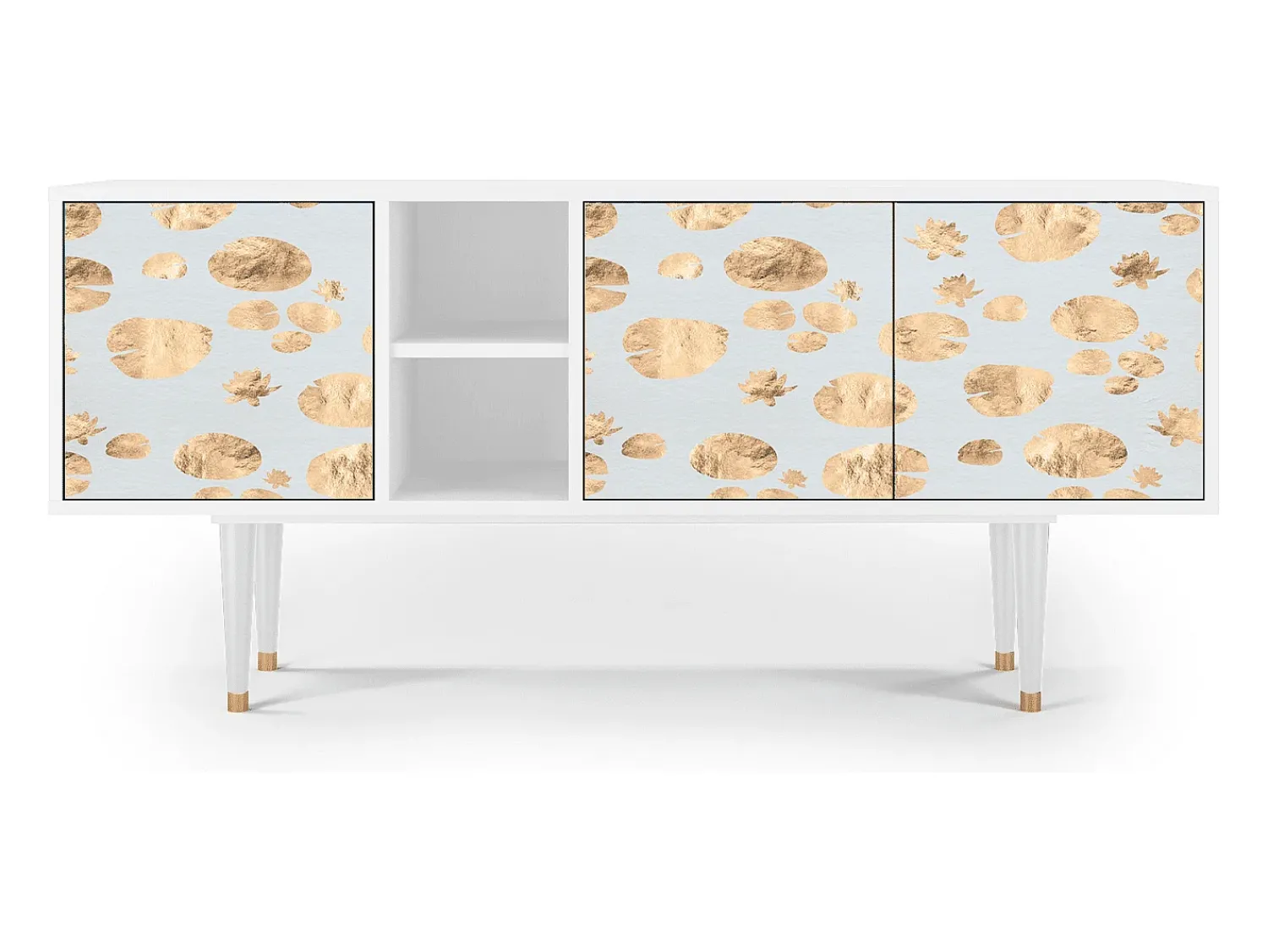 Discount Mueble de TV - 150х69х41 cm - T5 - Blue Giraffe, Branco Bege