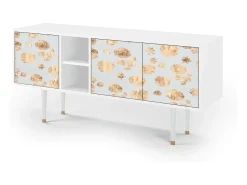 Discount Mueble de TV - 150х69х41 cm - T5 - Blue Giraffe, Branco Bege