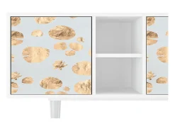 Discount Mueble de TV - 150х69х41 cm - T5 - Blue Giraffe, Branco Bege