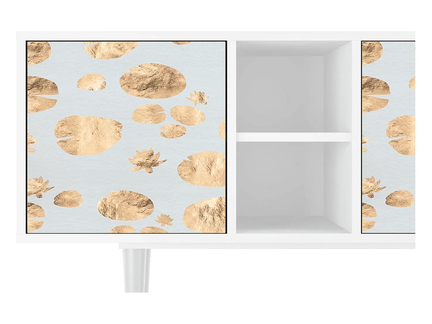 Discount Mueble de TV - 150х69х41 cm - T5 - Blue Giraffe, Branco Bege
