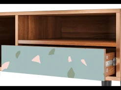 Mueble de TV - 115х59х48 cm - T3 - Blue Drops, Nogueira^ Móvel De Tv