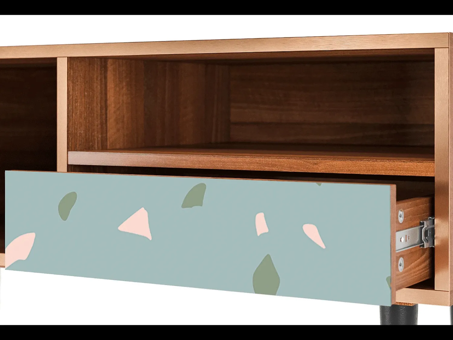 Mueble de TV - 115х59х48 cm - T3 - Blue Drops, Nogueira^ Móvel De Tv
