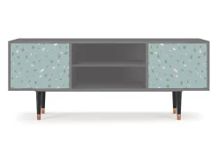 Móvel De Tv* Mueble de TV - 170х69х48 cm - T2 - Blue Drops, Cinza Cinzento