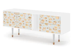 New Mueble de TV - 170х69х48 cm - T1 - Blue Giraffe, Branco Bege