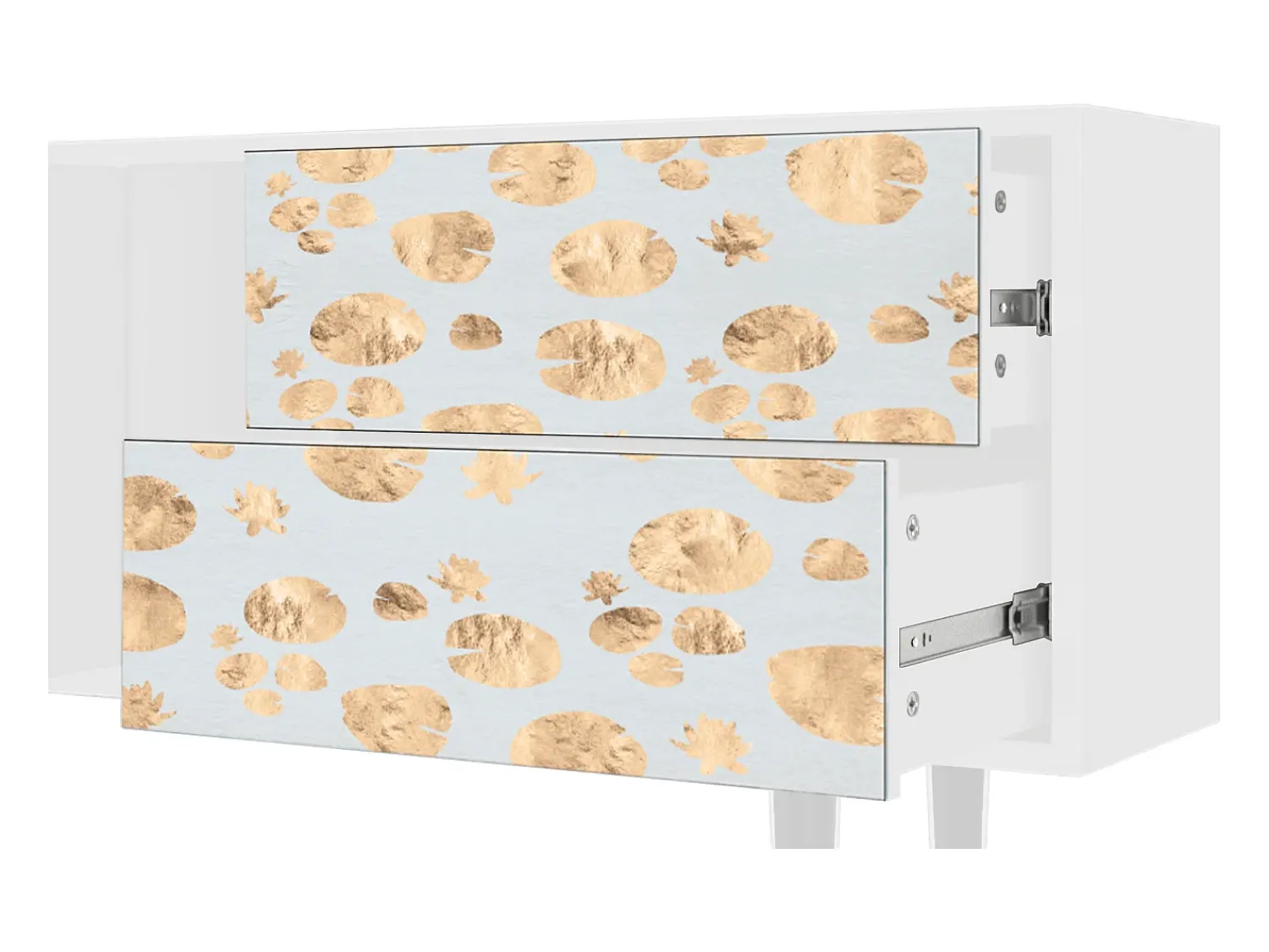 New Mueble de TV - 170х69х48 cm - T1 - Blue Giraffe, Branco Bege