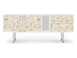 New Mueble de TV - 170х69х48 cm - T1 - Blue Giraffe, Branco Bege
