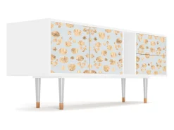 New Mueble de TV - 170х69х48 cm - T1 - Blue Giraffe, Branco Bege