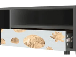 New Mueble de TV - 115х59х48 cm - T3 - Blue Giraffe, Antracite Cinza antracite