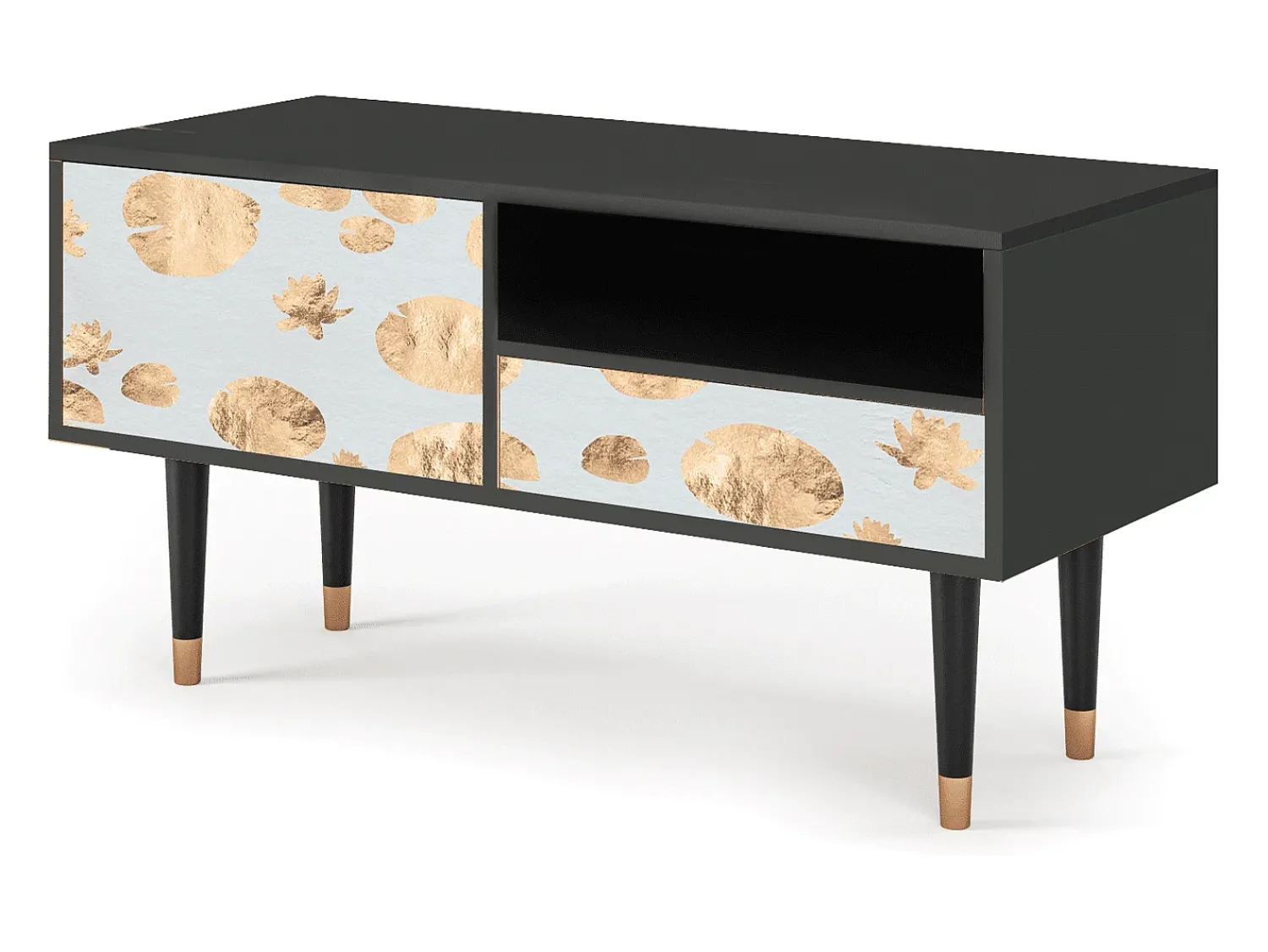 New Mueble de TV - 115х59х48 cm - T3 - Blue Giraffe, Antracite Cinza antracite
