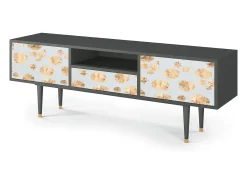 Móvel De Tv| Mueble de TV - 170х59х41 cm - T6 - Blue Giraffe, Antracite Cinza antracite