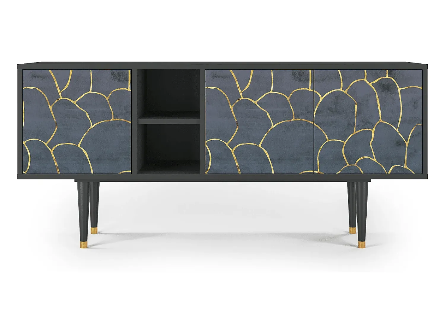 Mueble de TV - 150х69х41 cm - T5 - Blue Lagoon, Antracite^ Móvel De Tv