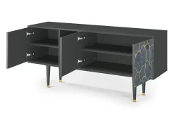 Mueble de TV - 150х69х41 cm - T5 - Blue Lagoon, Antracite^ Móvel De Tv