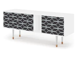 Mueble de TV - 170х69х48 cm - T1 - Braided Blue, Branco^ Móvel De Tv