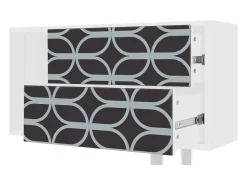 Mueble de TV - 170х69х48 cm - T1 - Braided Blue, Branco^ Móvel De Tv
