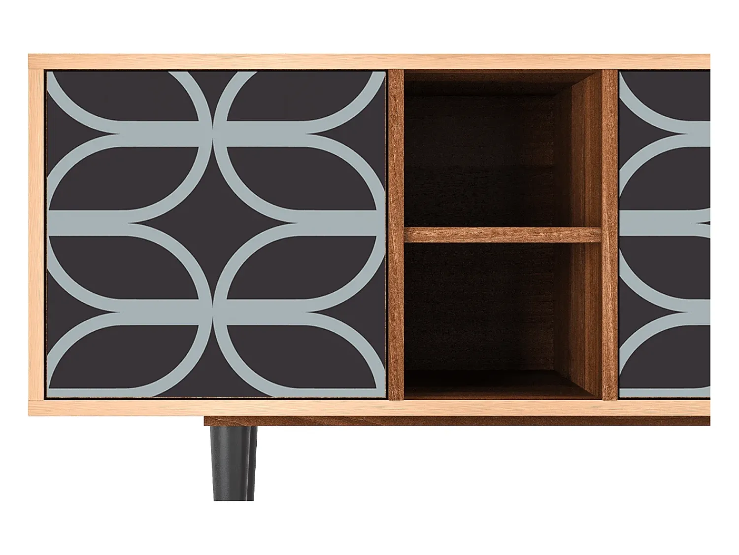 Mueble de TV - 150х69х41 cm - T5 - Braided Blue, Nogueira^ Móvel De Tv