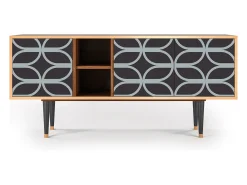 Mueble de TV - 150х69х41 cm - T5 - Braided Blue, Nogueira^ Móvel De Tv