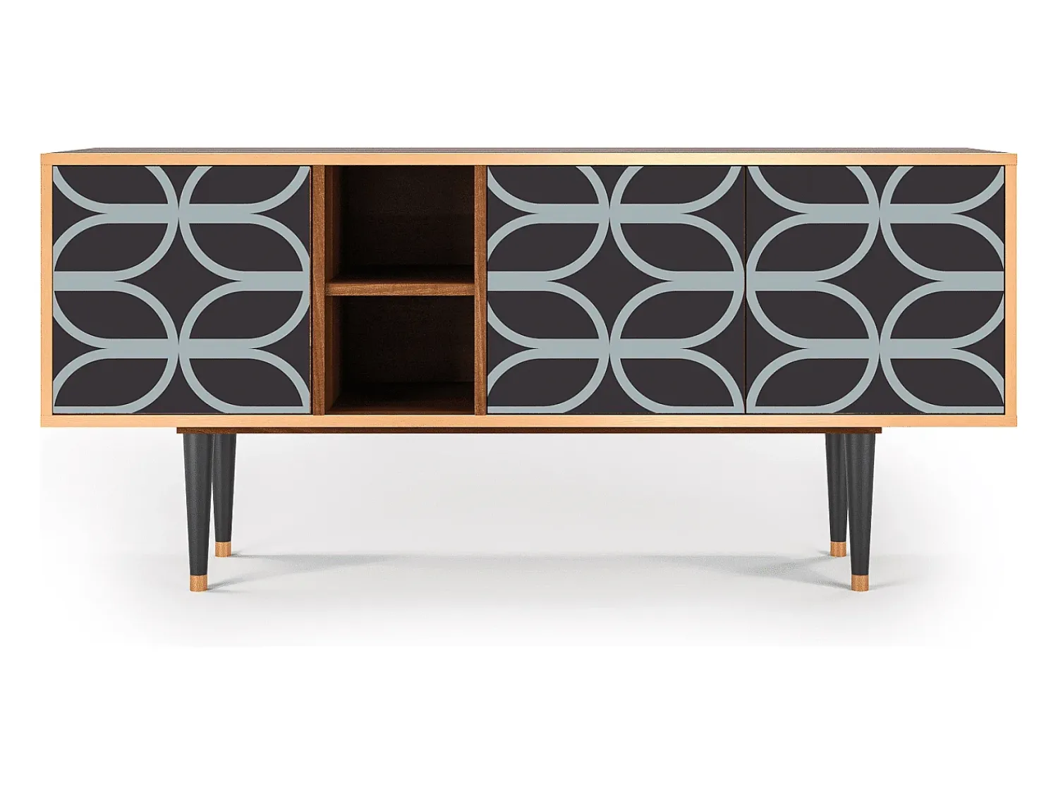 Mueble de TV - 150х69х41 cm - T5 - Braided Blue, Nogueira^ Móvel De Tv