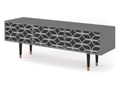 Móvel De Tv* Mueble de TV - 170х59х48 cm - T4 - Braided Blue, Cinza Cinzento