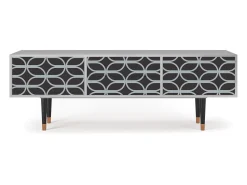 Móvel De Tv* Mueble de TV - 170х59х48 cm - T4 - Braided Blue, Cinza Cinzento