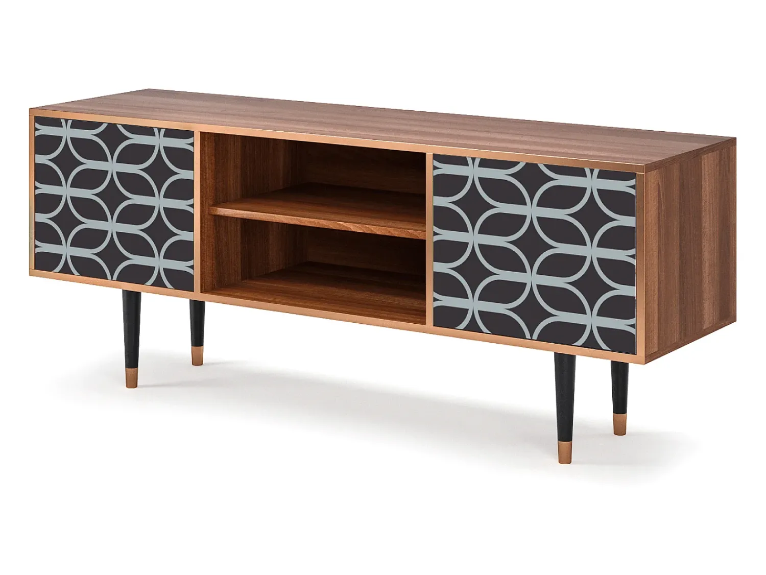 Mueble de TV - 170х69х48 cm - T2 - Braided Blue, Nogueira^ Móvel De Tv