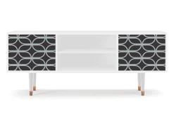 Mueble de TV - 170х69х48 cm - T2 - Braided Blue, Branco^ Móvel De Tv
