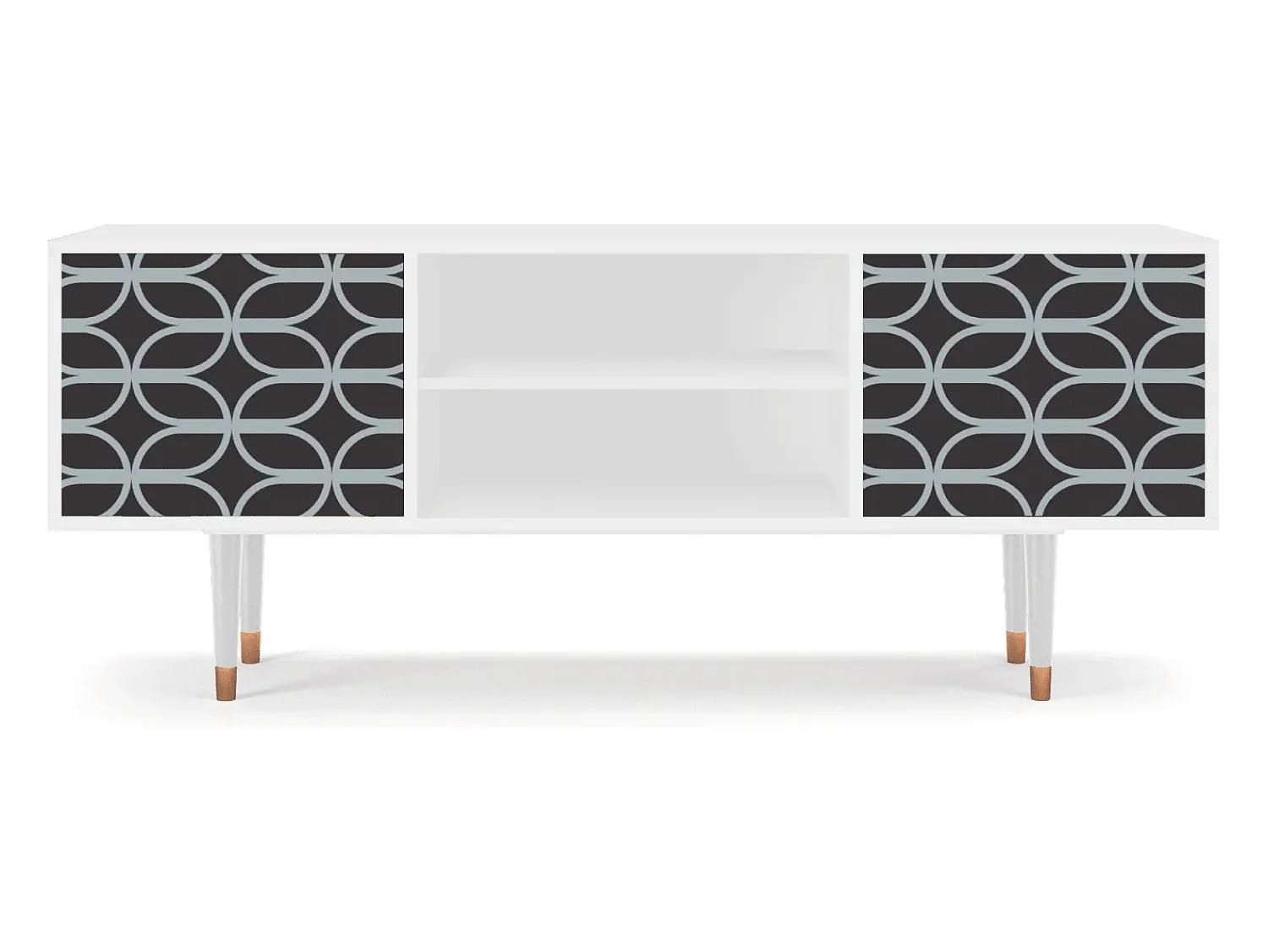 Mueble de TV - 170х69х48 cm - T2 - Braided Blue, Branco^ Móvel De Tv