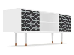 Mueble de TV - 170х69х48 cm - T2 - Braided Blue, Branco^ Móvel De Tv